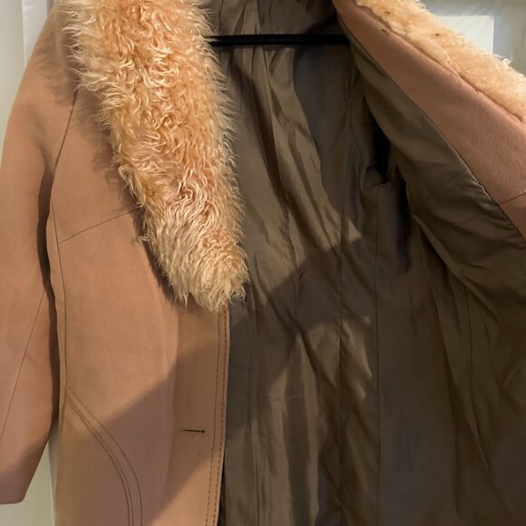 vintage coat with fur collar - Picture 5 of 7